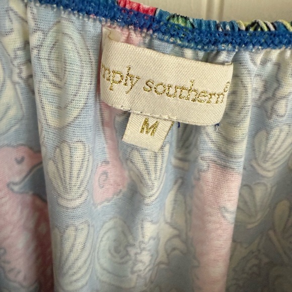 Simply Southern Seahorse Dress Size Medium - Picture 4 of 5